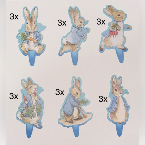 Peter Rabbit Cake Toppers - Picture 3 of 3